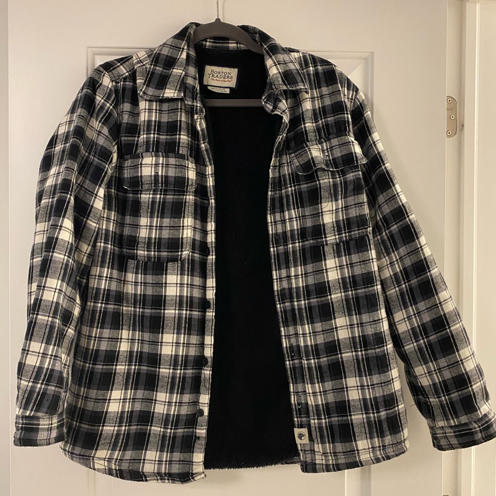 Insulated plaid shirt